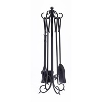 Pleasant Hearth 5-Piece Lewis Fireplace Toolset - B00N8TSS86